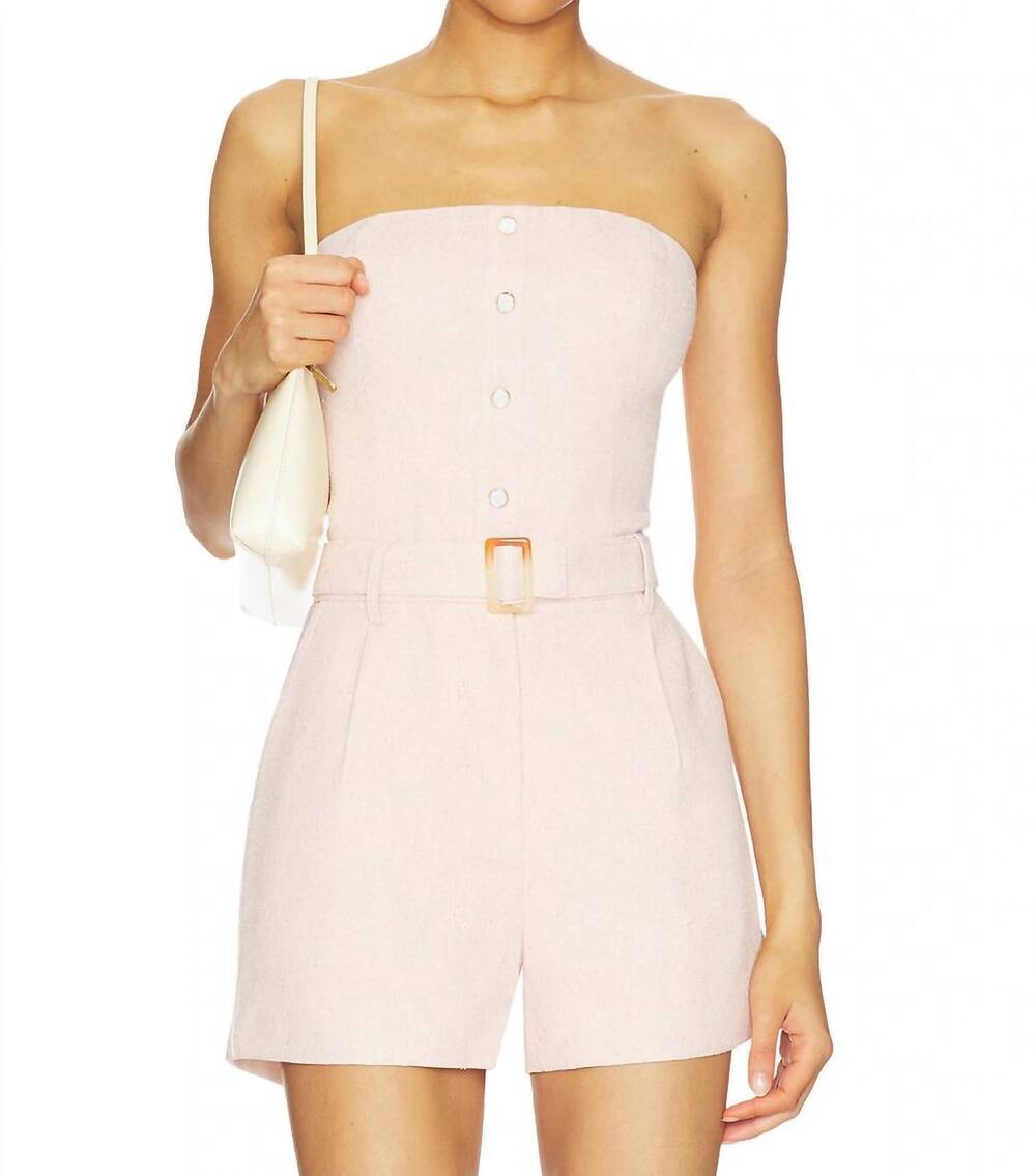 NEW KARINA GRIMALDI suri strapless bodysuit in pastel pink